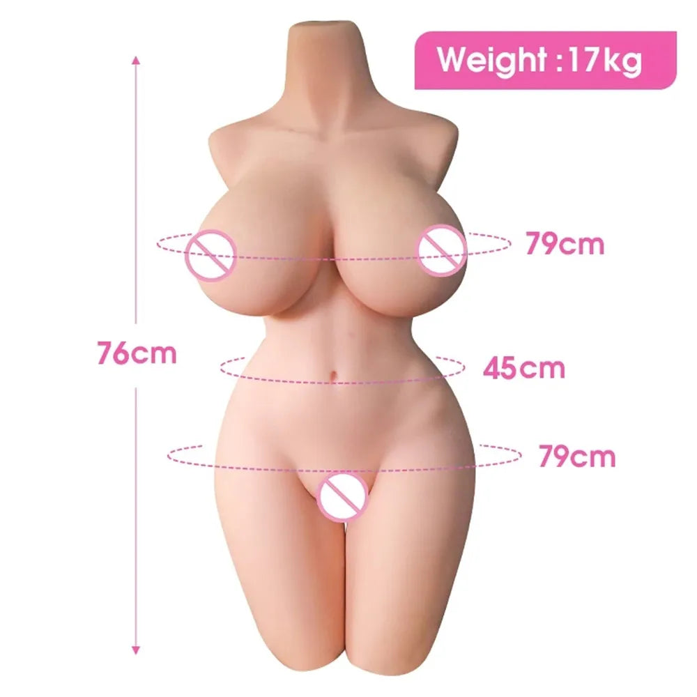 Realistische Sex-Puppe – Silikon-Liebespuppe mit Vagina & Big Ass