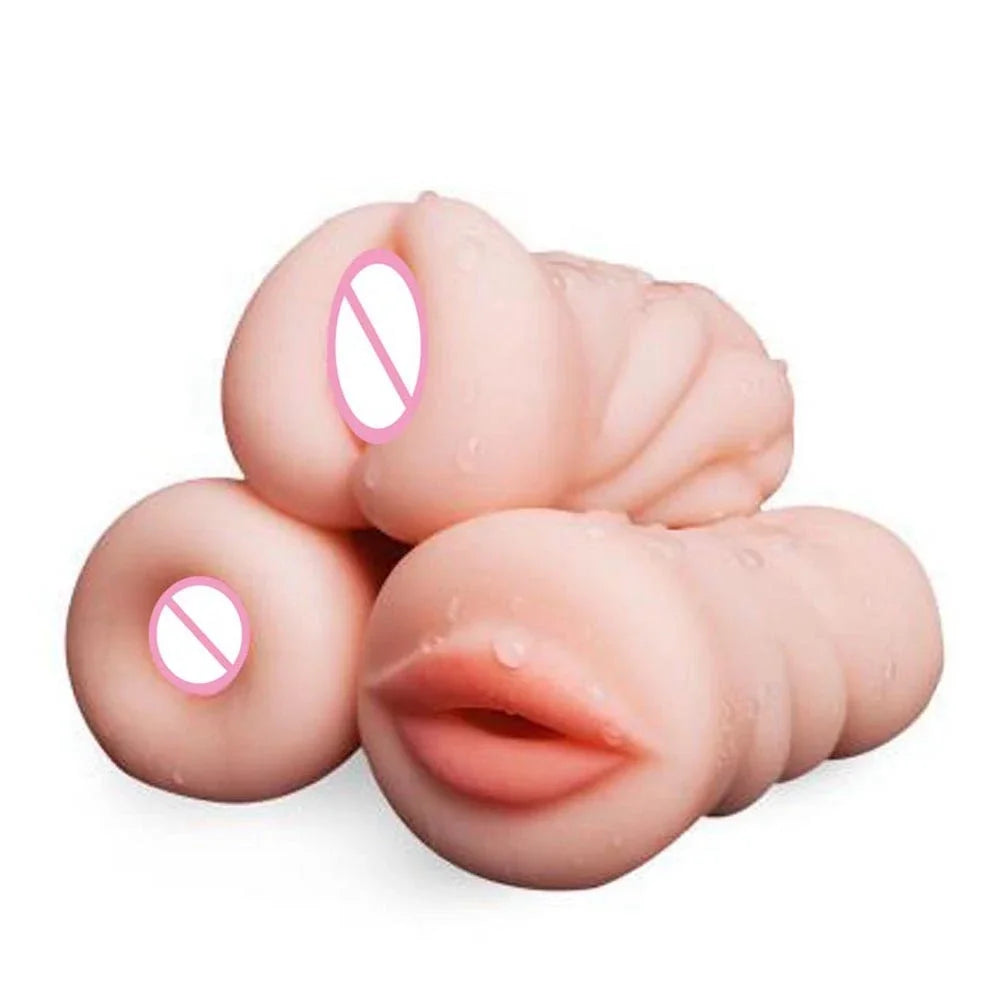 Männlicher Masturbator – Vagina, Mund & Anal aus weichem Silikon