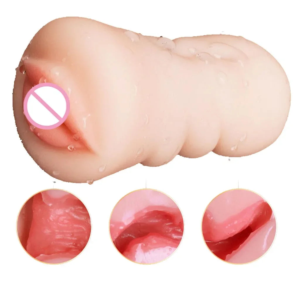Männlicher Masturbator – Vagina, Mund & Anal aus weichem Silikon